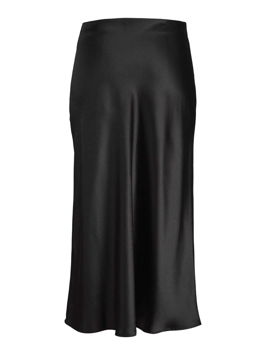 Black Satin Midi Skirt Love Lucy Chorlton Jjxx