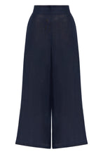 Load image into Gallery viewer, Linen Cropped Wide Leg Trousers