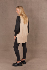 Oat V-neck Knitted Vest