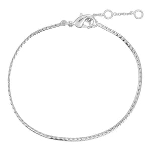 Snake Chain Silver Bracelet