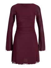 Load image into Gallery viewer, Burgundy Mesh Dress