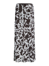 Load image into Gallery viewer, Cow Print Mesh Maxi Skirt