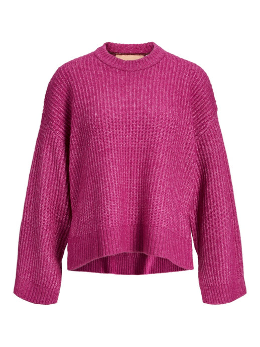 Fuschia Crew Neck Knit