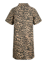 Load image into Gallery viewer, Leopard Denim Dress