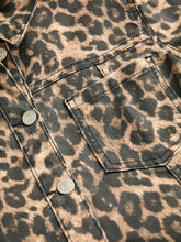 Load image into Gallery viewer, Leopard Denim Dress