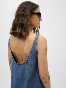 Stella Denim Pinafore Dress