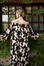 Load image into Gallery viewer, Abstract Bardot Dress