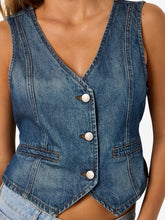 Load image into Gallery viewer, Denim Waistcoat