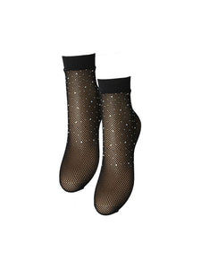 Fishnet Glitter Socks