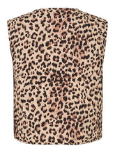 Load image into Gallery viewer, Leopard Quilted Tie Vest