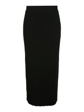 Load image into Gallery viewer, Ankle Length Ribbed Black Skirt