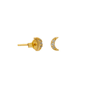 Gold Moon Studs