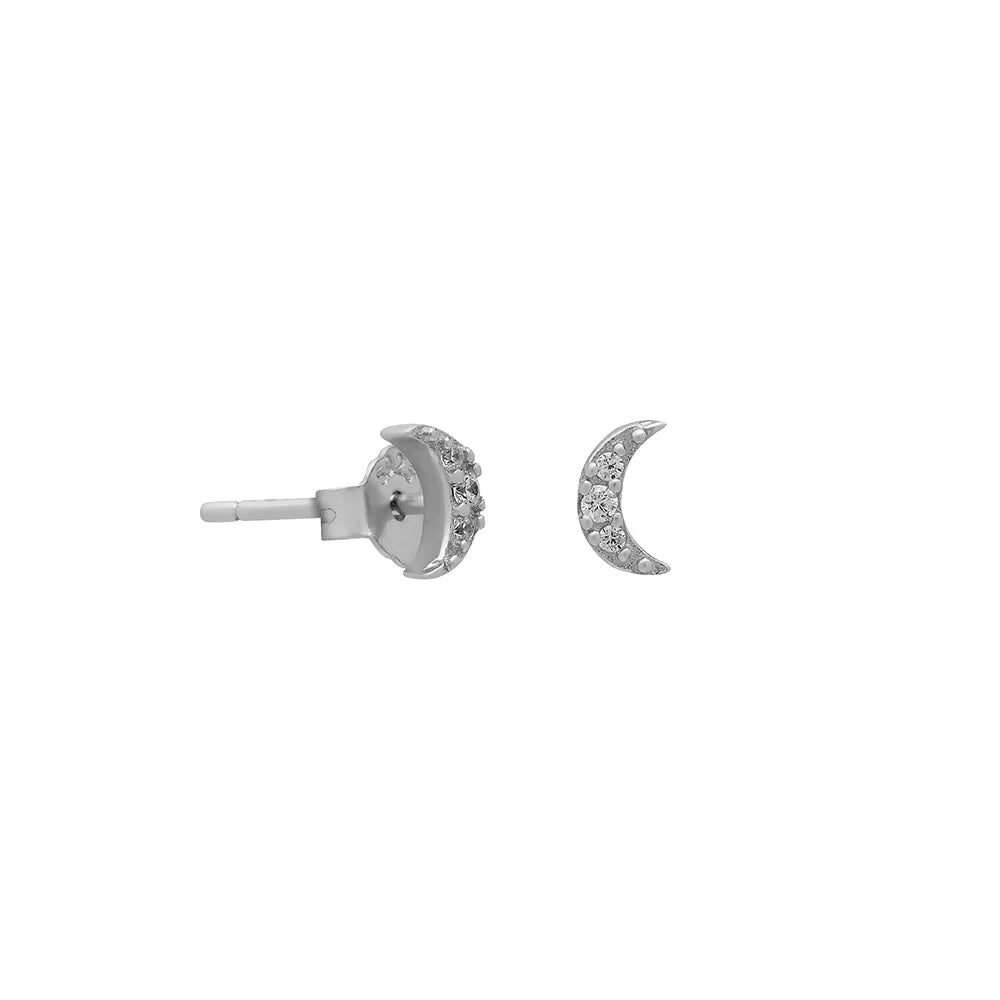 Silver Moon Studs