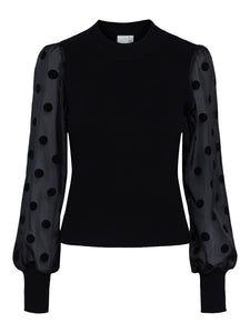 Dot Knitted Top