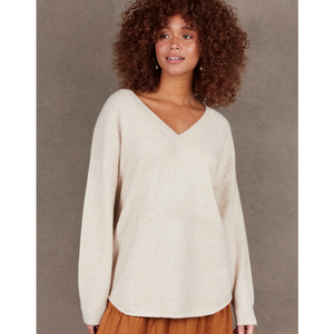 Oat V-neck Knit