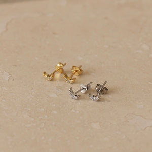 Gold Moon Studs