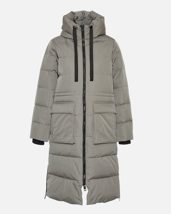 Grey Down Puffa Coat