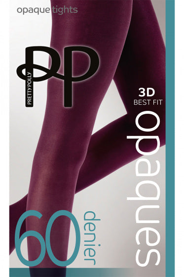 60 Denier Burgundy Opaque Tights